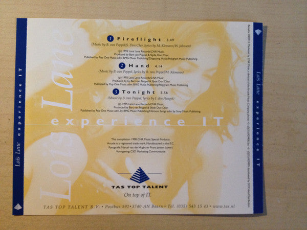 Loïs Lane : Experience IT (CD, Comp, Promo)