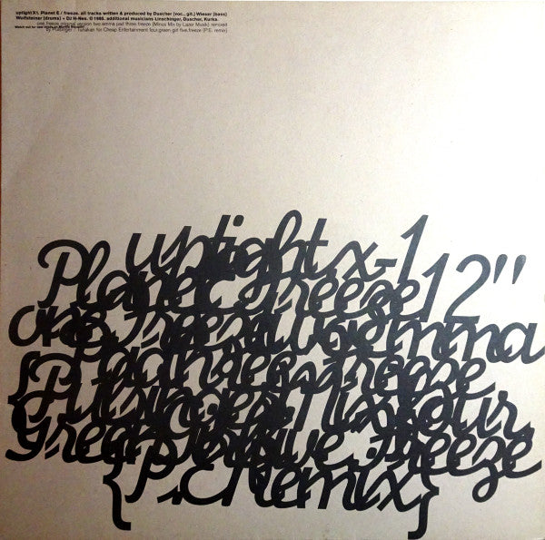 Planet E : Freeze (12")