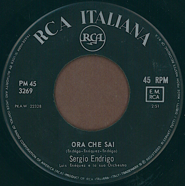 Sergio Endrigo : La Dolce Estate (7")