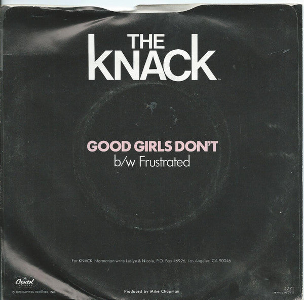 The Knack (3) : Good Girls Don't (7", Win)