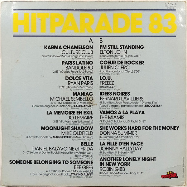 Various : Hitparade 83 (LP, Comp)