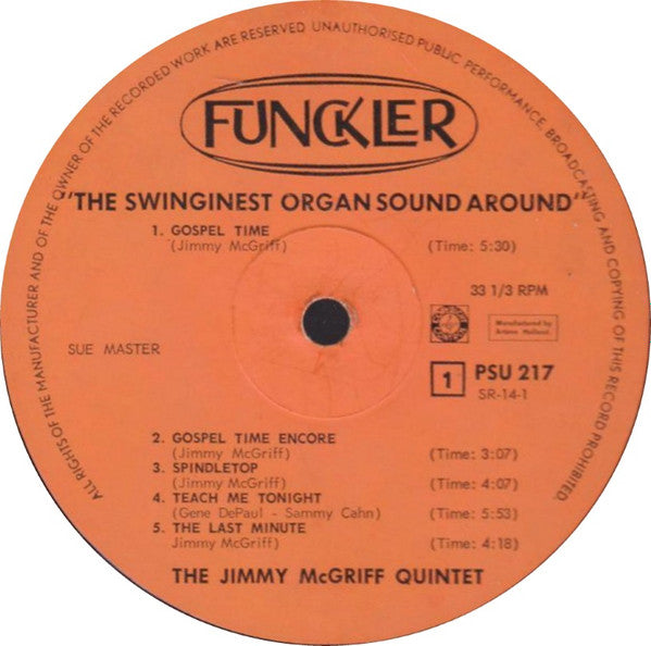 Jimmy McGriff : The Swinginest Organ Sound Around ! (LP)