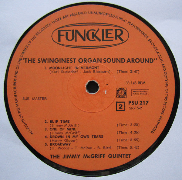 Jimmy McGriff : The Swinginest Organ Sound Around ! (LP)