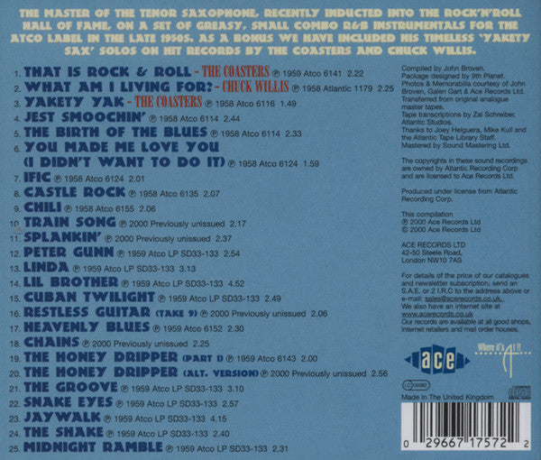 King Curtis : Hot Sax, Cool Licks (CD, Comp)