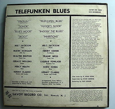 Kenny Clarke : Telefunken Blues (LP, Album, Mono, RE)