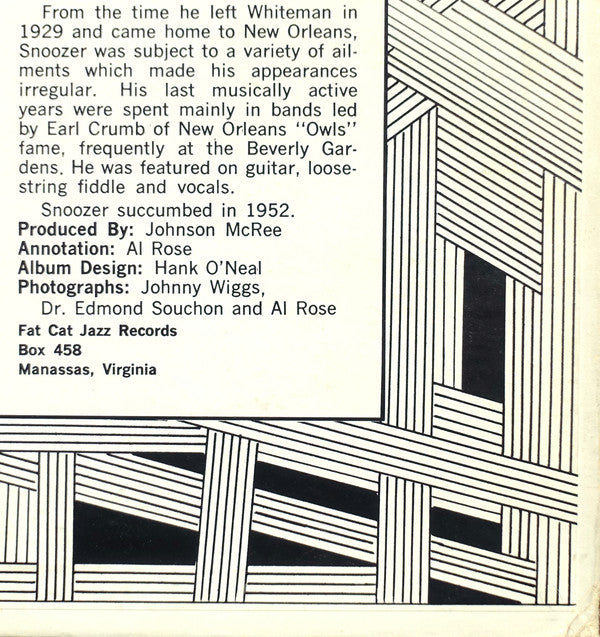 Eddie "Snoozer" Quinn : The Legendary Snoozer Quinn (LP, Album)