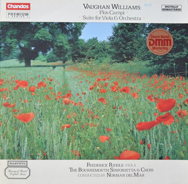 Ralph Vaughan Williams, Frederick Riddle, Bournemouth Sinfonietta, Norman Del Mar : Flos Campi - Suite For Viola & Orchestra (LP, RE, RM)