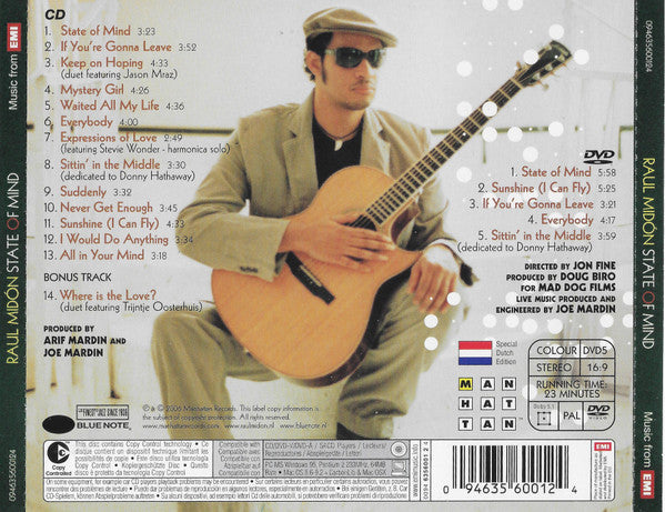Raul Midón : State Of Mind (CD, Album + DVD, PAL)