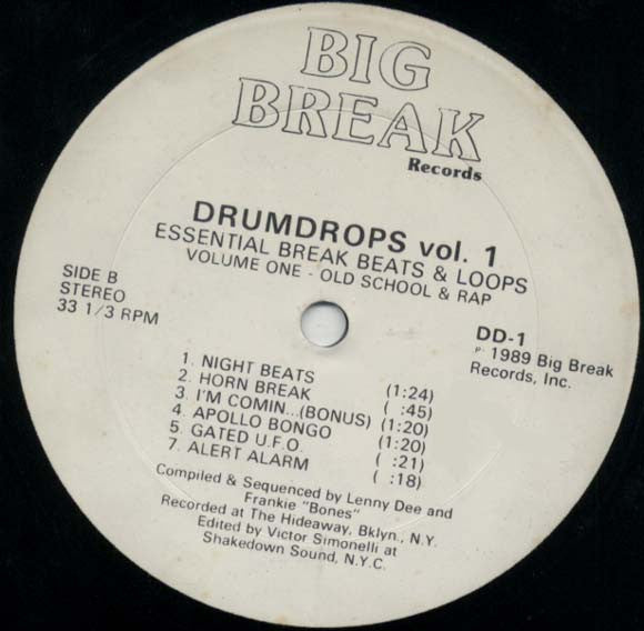 Various : Drumdrops Vol. 1 (Essential Break Beats & Loops) (12")