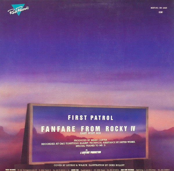 First Patrol / Patrol Orchestra : Fanfare From Rocky IV / Pioneer II (12", Maxi)
