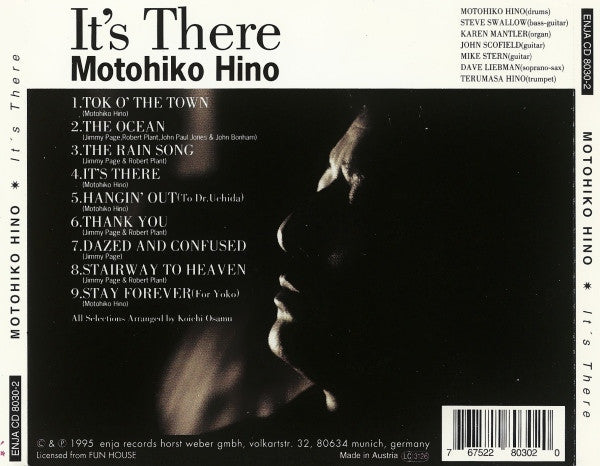 Motohiko Hino : It’s There (CD, Album)