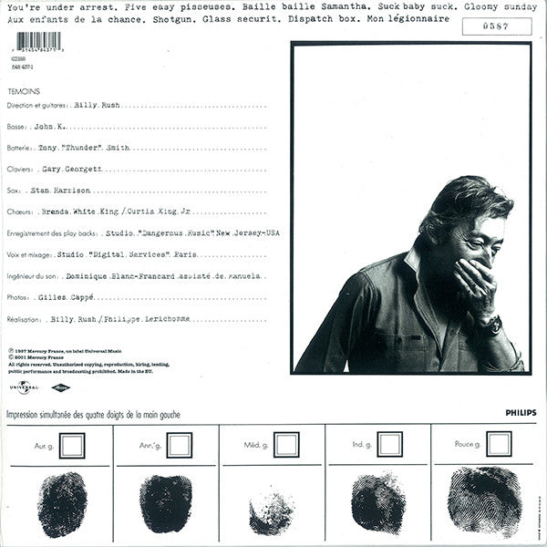 Serge Gainsbourg : You're Under Arrest (LP, Album, Ltd, Num, RE)