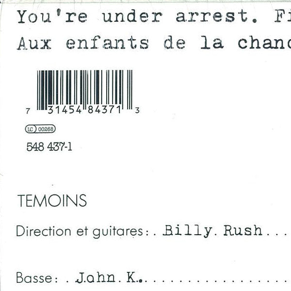 Serge Gainsbourg : You're Under Arrest (LP, Album, Ltd, Num, RE)