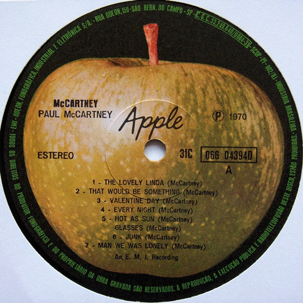 Paul McCartney : McCartney (LP, Album, RE, Gat)