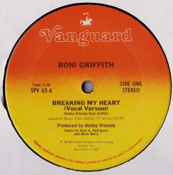Roni Griffith : Breaking My Heart (12")