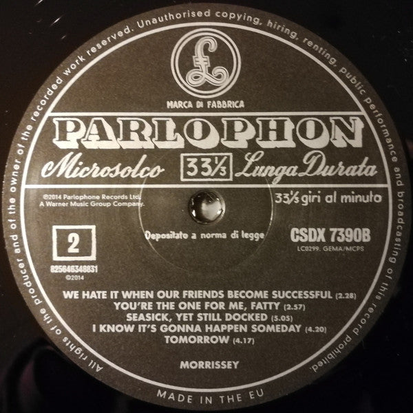 Morrissey : Your Arsenal (LP, Album, RE, RM, Gat)