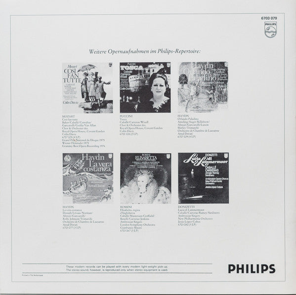 Wolfgang Amadeus Mozart - Sir Colin Davis, Janet Baker, Yvonne Minton, Stuart Burrows, Frederica von Stade, Lucia Popp, Robert Lloyd (4), Orchestra Of The Royal Opera House, Covent Garden And Chorus Of The Royal Opera House, Covent Garden : La Clemenza Di Tito (3xLP + Box)