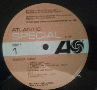 The Modern Jazz Quartet : Stockholm Concert (LP, Album, RE)