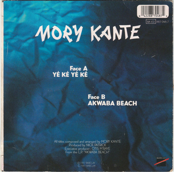 Mory Kante* : Yé Ké Yé Ké (7", Single)