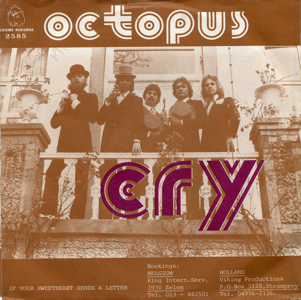 Octopus (5) : Cry (If Your Sweetheart Sends A Letter) (7", Single)