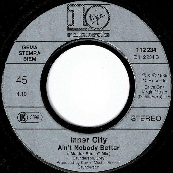 Inner City : Ain't Nobody Better (7", Single)