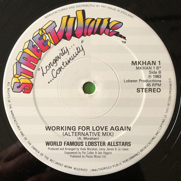 World Famous Lobster Allstars : Working For Love Again (12")