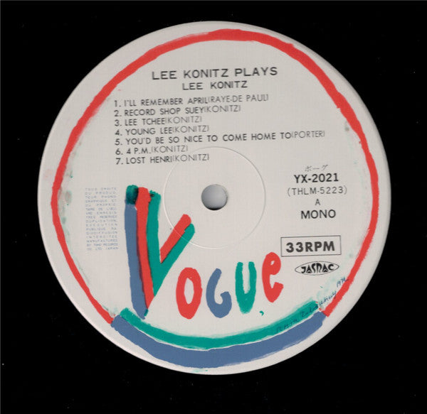 Lee Konitz & Hans Koller : Lee Konitz Plays / Hans Koller's New Jazz Stars (LP, Comp, Mono)