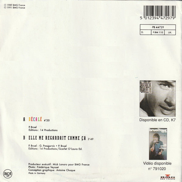 Patrick Bruel : Décalé (7", Single)