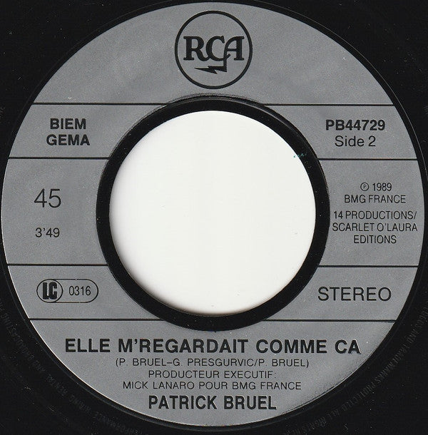 Patrick Bruel : Décalé (7", Single)