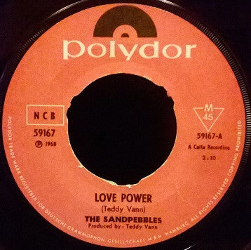 The Sandpebbles : Love Power (7", Single)