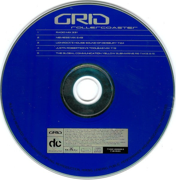 The Grid : Rollercoaster (CD, Single)