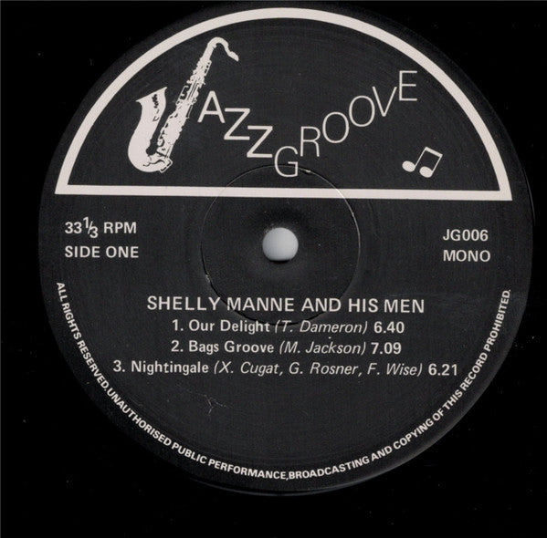 Shelly Manne & His Men : West Coast Jazz In England (LP, Album, Mono)