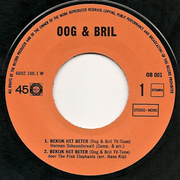 The Pink Elephants (3) / Herman Schoonderwalt : Bekijk Het Beter (7")