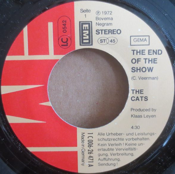 The Cats : The End Of The Show / Irish (7", Single)