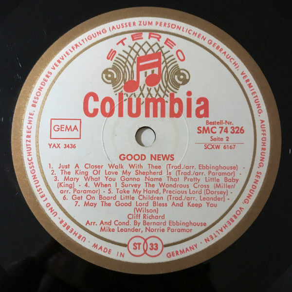 Cliff Richard : Good News (LP, Album)