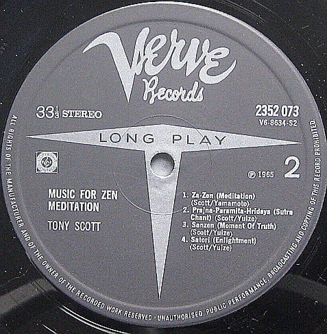 Tony Scott (2) : Music For Zen Meditation And Other Joys (LP, Album)