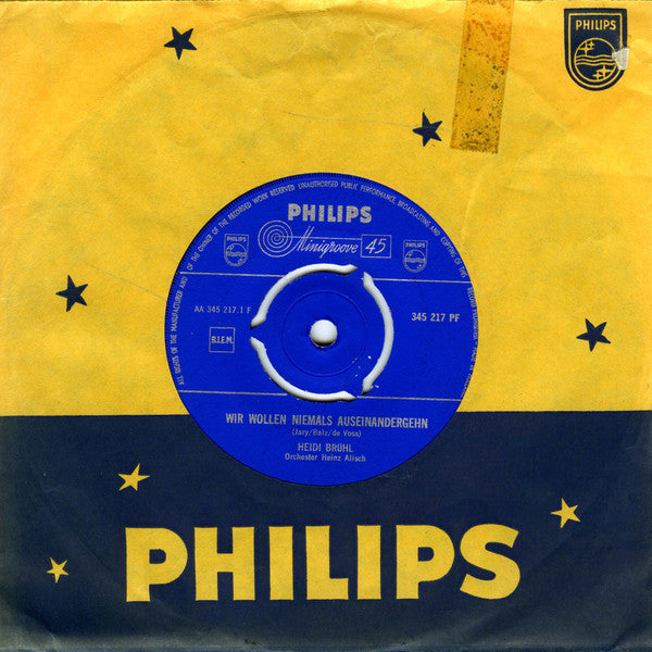 Heidi Brühl : Wir Wollen Niemals Auseinandergehn  (7", Single)