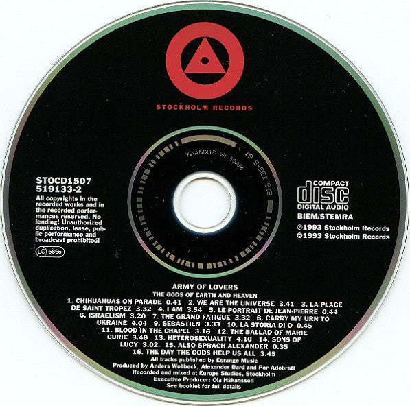 Army Of Lovers : The Gods Of Earth And Heaven (CD, Album)