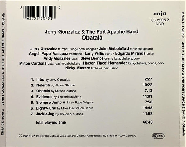 Jerry Gonzalez And The Fort Apache Band : Obatalá (CD, Album)