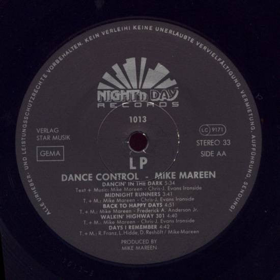 Mike Mareen : LP Dance Control (LP, Album)