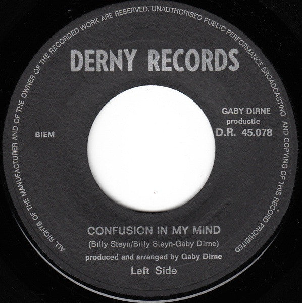 Left Side : Confusion In My Mind (7")