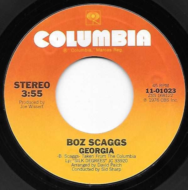Boz Scaggs : You Can Have Me Anytime / Georgia (7", Single)