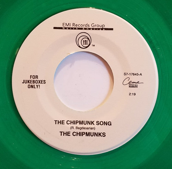The Chipmunks : The Chipmunk Song / Frosty The Snowman (7", Jukebox, Gre)