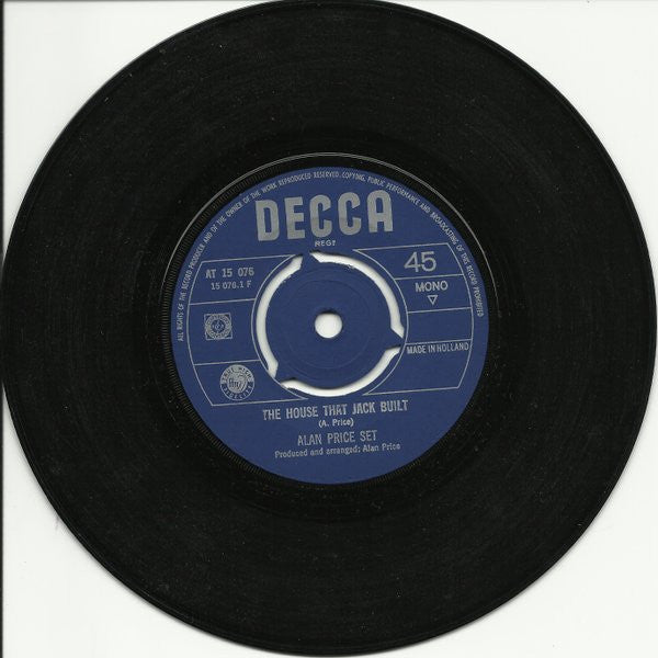 The Alan Price Set : The House That Jack Built (7", Single, Mono)