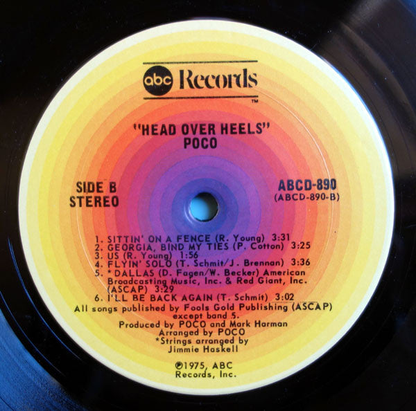 Poco (3) : Head Over Heels (LP, Album, San)