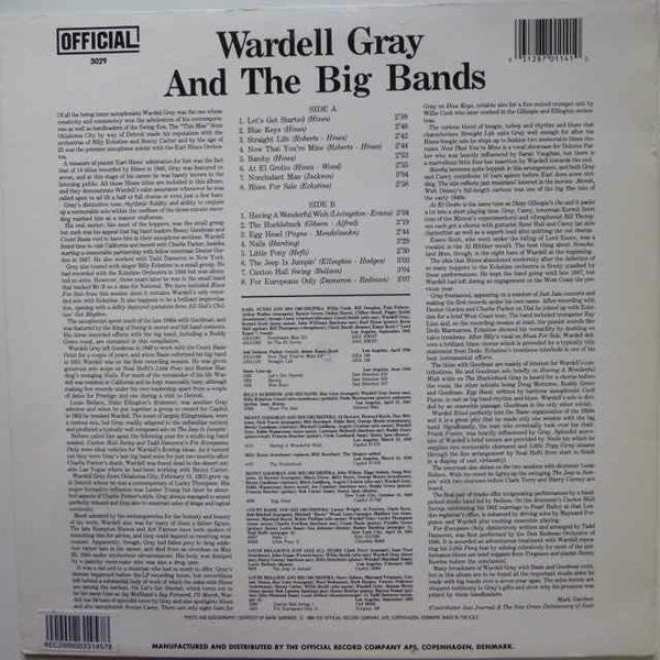 Wardell Gray : Wardell Gray And The Big Bands (LP, Comp)