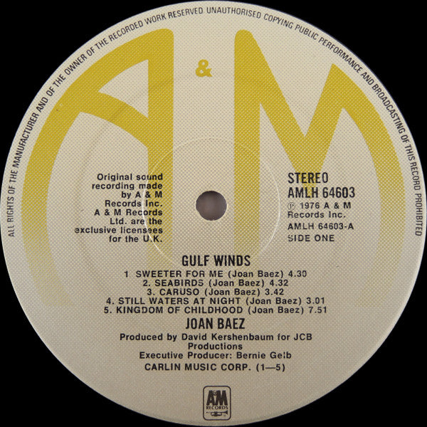Joan Baez : Gulf Winds (LP, Album)
