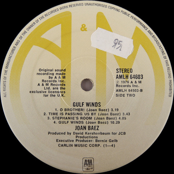 Joan Baez : Gulf Winds (LP, Album)