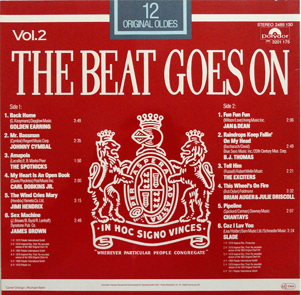 Various : The Beat Goes On Vol. 2 (12 Original Oldies) (LP, Comp)