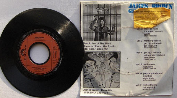 James Brown : Make It Funky (Part 1) / Licking Stick (7", Single, RE)